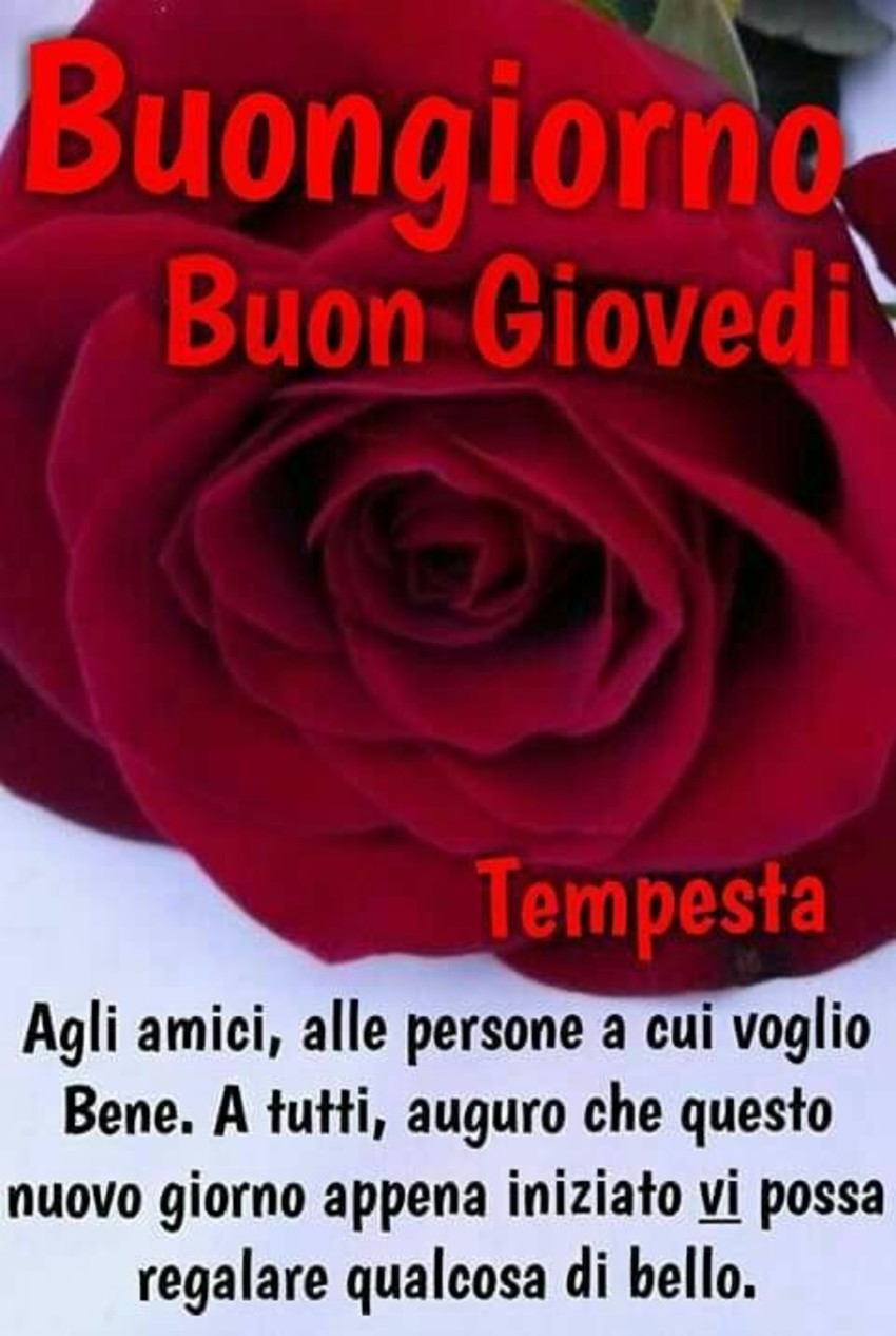 Buon Giovedì bellissime immagini 2805