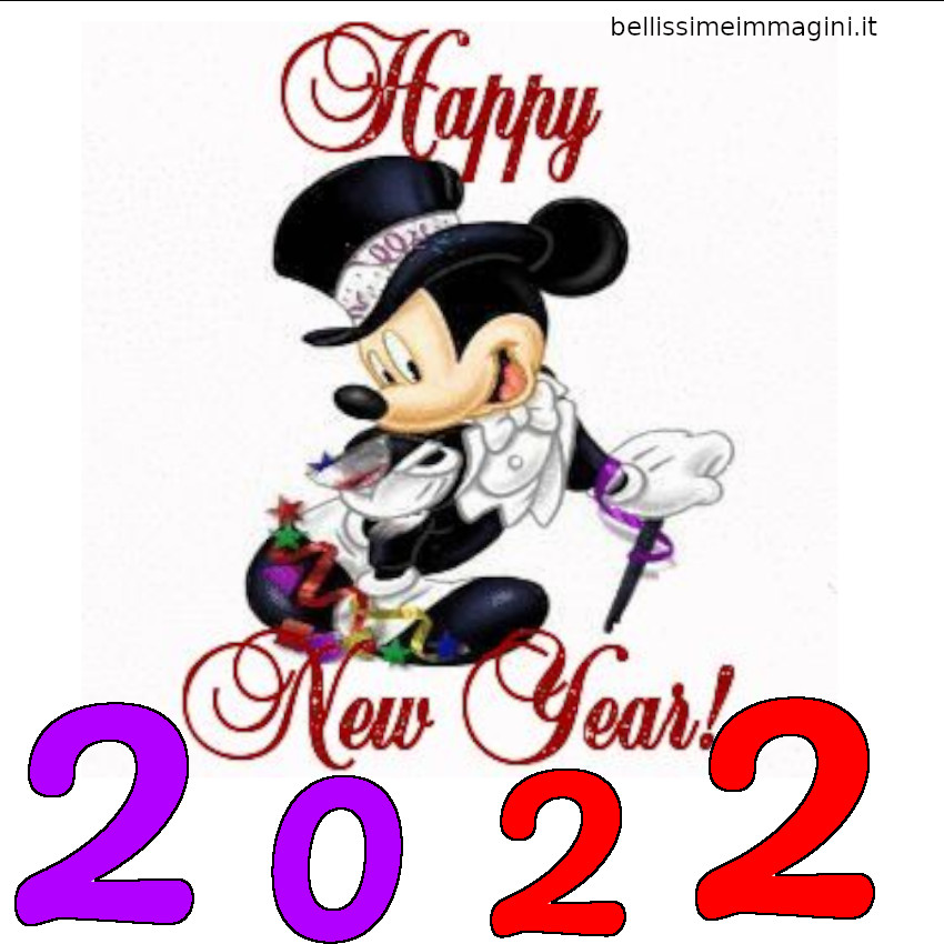 Happy New Year 2022 con Topolino