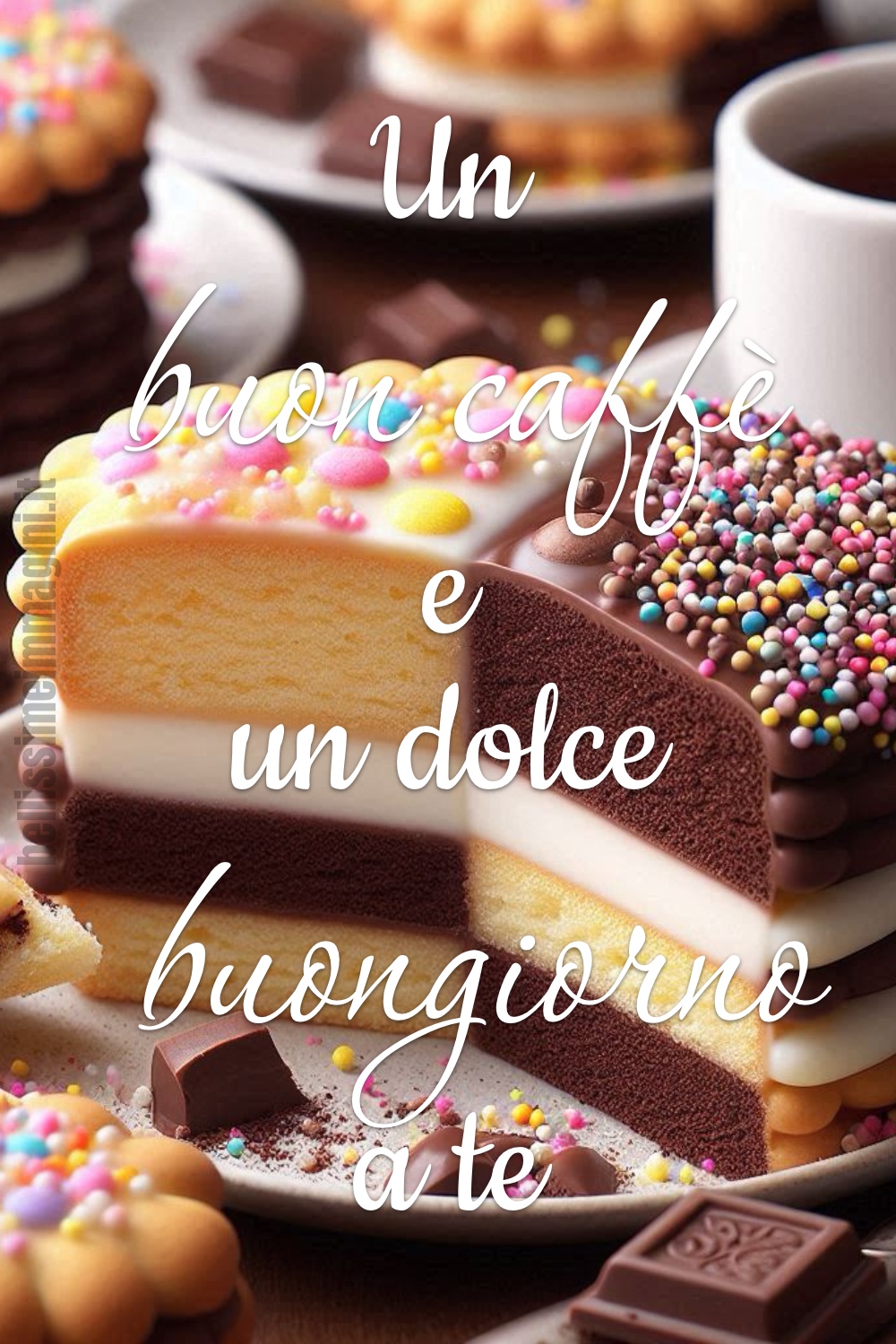 Un buon caffè e un dolce buongiorno a te